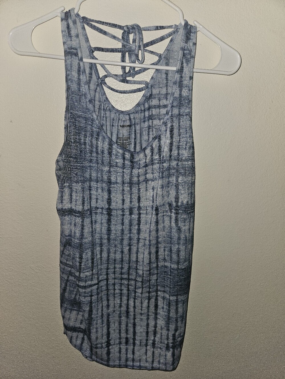 Sonoma Womans Blue Tank Top Size L